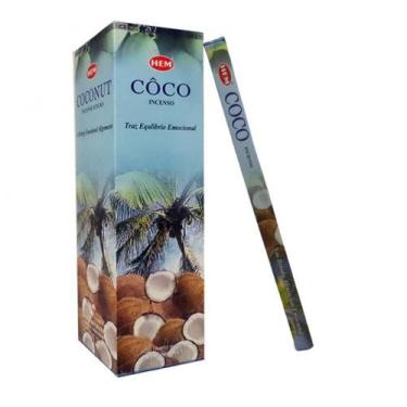 Imagem de Incenso Natural Hem - Coco 8 Varetas