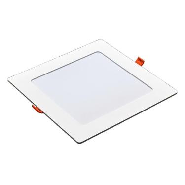 Imagem de Painel Pop LED Plafon De Embutir Em Poliestireno Super Leve 18W Quadrado 22cm Luz Branca 6500K Bivolt Avant