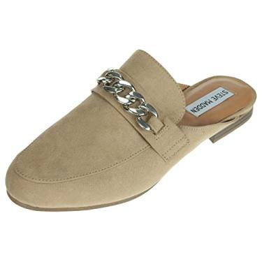 Imagem de Steve Madden Women's Rally Mule Slip On Loafer, Camel Fabric, 10