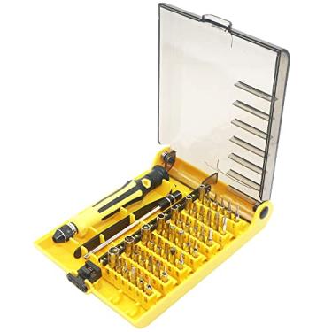 Imagem de ANKEBO Conjunto de chaves de fenda 45 em 1, mini conjunto de chaves de fenda de precisão com estojo, kit de chave de fenda magnética multifuncional com pontas substituíveis para celular, computador, laptop, relógio, óculos, console de jogos