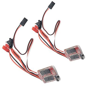 Imagem de FainWan 2 peças RC-30A Controlador Eletrônico de Velocidade ESC Escovado com Freio para Tanque de Barco de Carro RC