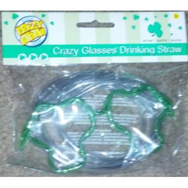 Imagem de Oculos de palha loucos Krazy com canudo para beber Dia de Sao Patricio