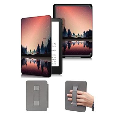 Imagem de Capa durável para o Kindle de 11ª geração a ser lançado em 2022, capa à prova d'água com função de despertar e dormir automática e alça de mão