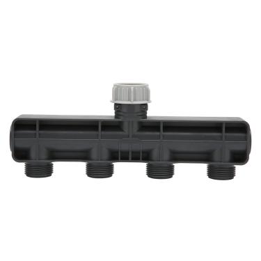 Imagem de Torneira de jardim de 4 vias e mangueira de jardim divisor de derivação G3/4 fêmea macho rosca multiuso válvula de irrigação divisora ​​para jardim e fazenda de pátio