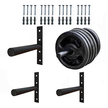 Imagem de KIT 4 Suportes de Anilhas Expositor de Academia 200 Kg Capacidade Ferro