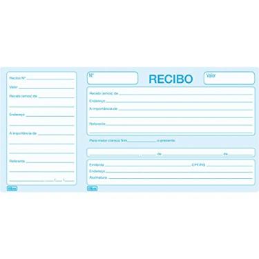 Imagem de Recibo Comercial Com Canhoto 100F Pacote Com 10-11283