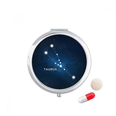 Imagem de Caixa de comprimidos com símbolo do zodíaco da Constelação Taurus