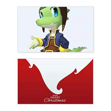 Imagem de Dinosaur Kingdom Love You Holiday Holiday Merry Christmas Cartões de parabéns Mensagem de Natal