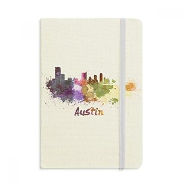 Imagem de Caderno de aquarela Austin America City, capa dura oficial, diário clássico
