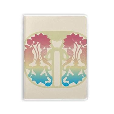 Imagem de Caderno de flores amarelas coloridas, capa de chiclete, diário de capa macia