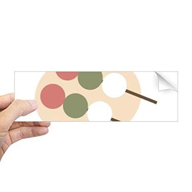 Imagem de DIYthinker Adesivo retangular de lanche local tradicional japonês, adesivo de janela para notebook