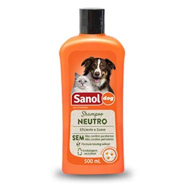 Imagem de Sanol Dog Shampoo De Pêlos Para Cães E Gatos Neutro 500 Ml Laranja