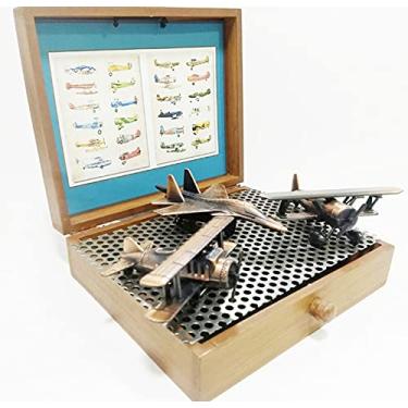 Imagem de Miniaturas decorativas de Aviões de época em metal