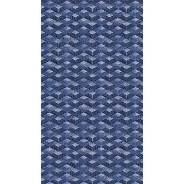 Imagem de Papel de Parede Grafismo Rede Marcelo Rosenbaum Branco Azul