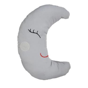 Imagem de Almofada Decorativa Enxoval Bebê Lua - Cinza