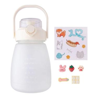 Imagem de Garrafa Degradê 1.3 L Alça Regulável Academia Com Adesivos