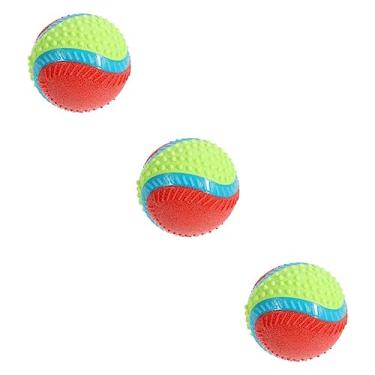 Imagem de Balacoo 3 Pecas Brinquedo De Cachorro Brinquedos Para Mastigar Para Cães Pequenos Bola De Cachorrinho Brinquedos De Dentição Bolas De Cachorro Interativo Borracha Bola De Dentição Portátil