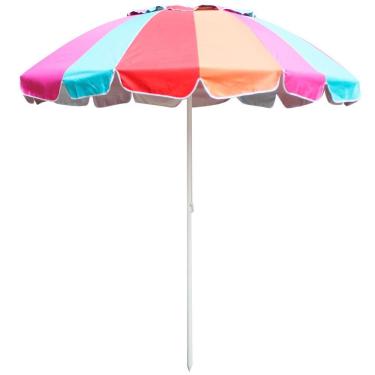 Imagem de Ombrelone Central Articulado em Aço 2,20 metros Poliester UV Colorido Importway IWOCA-220