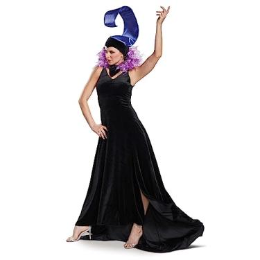Imagem de Fantasia feminina Disney Emperor's New Groove Yzma – Vestido vilão com chapéu e colarinho – Oficialmente licenciado, Preto, Small