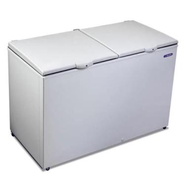 Imagem de Freezer Congelador Horizontal Metalfrio Refrigerador Com 2 Tampas 419