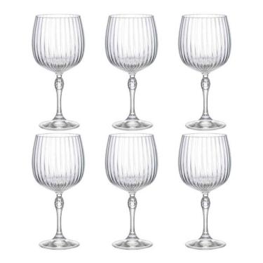 Imagem de Jogo de taças gin tônica em vidro Bormioli Rocco America`20s 745ml 6 peças
