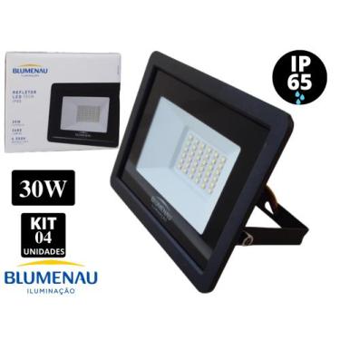 Imagem de Refletor Led 30W 6500K 2680Lumens Bivolt Prova D' Água Ip65 Blumenau K