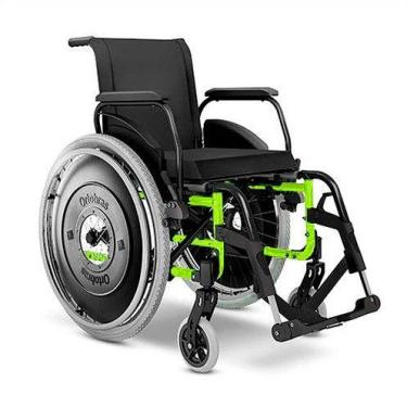 Imagem de Cadeira De Rodas Alumínio Avd Ortobras Dobrável Em X