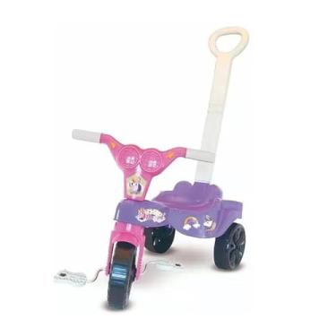 Imagem de Triciclo Infantil Unicórnio Com Empurrador