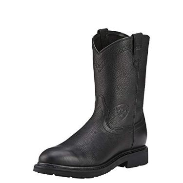 Imagem de Ariat Bota de trabalho masculina Sierra Square Toe, Preto, 14 Wide