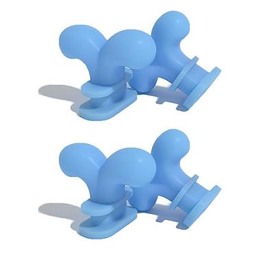 Imagem de Zureto Acessórios de barbatanas de tubarão para fãs de flores 3D, 2 pares de nadadeiras de reposição de tubarão na nuvem, Chapéu de palhaço, One Size