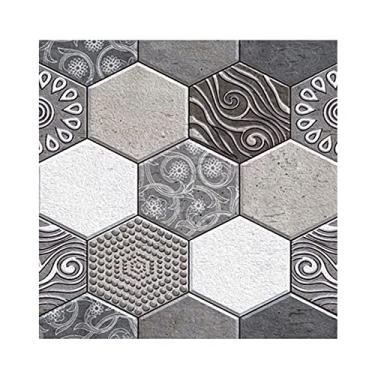 Imagem de Papel de parede autoadesivo removível de 3 dimensões, resistente à água, à prova de umidade e removível, adesivos de parede de PVC para sala de estar, banheiro, bancada de cozinha