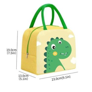 Imagem de Bolsa Térmica Lancheira Infantil Escolar Bichinho Dinossauro