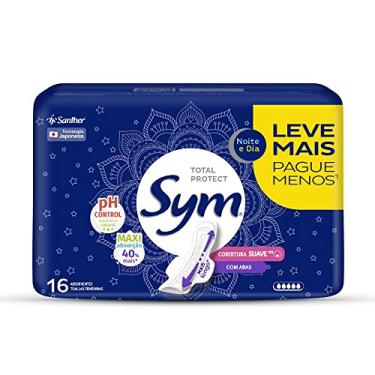 Imagem de Sym Absorvente Noite&Dia Cobertura Suave Com Abas Promocional Com 16 Unidades