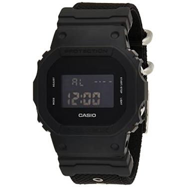 Imagem de Relógio Casio G-Shock DW-5600BBN-1DR Resistente a choques Pulseira Cordura