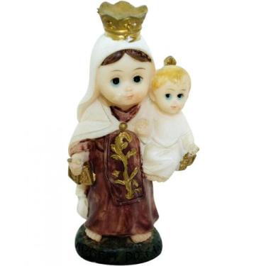 Imagem de Nossa Senhora Do Carmo Infantil 8cm - Enfeite Resina - Tasco