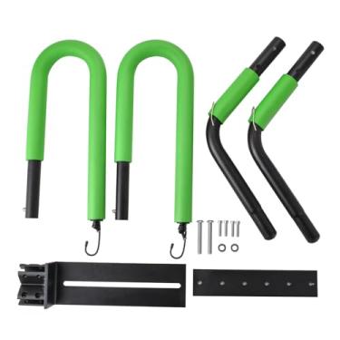 Imagem de CIADAZ Cremalheira da prancha de surf do trotinette/ciclomotor, portador leve da placa de surf de alumínio para esportes ao ar livre conjunto do suporte da montagem da motocicleta (verde)