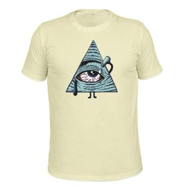 Imagem de Camiseta Plus Size Unissex Malha 30.1 Estampada Triangle Olho - Surpra