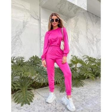 Imagem de CONJUNTO SUEDE RAGLA FRANZIDO-Feminino