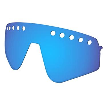Imagem de Predrox Lentes de reposição Blue Mirror Sutro Lite Sweep ventiladas para óculos de sol Oakley OO9465 polarizadas