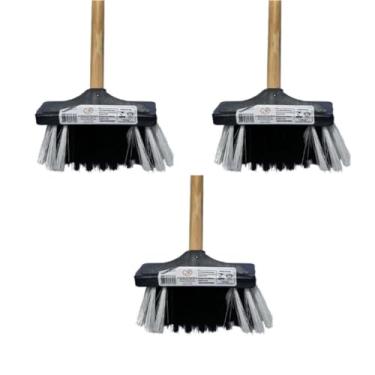 Imagem de Kit 3 Vassourinhas Infantil de Pelo Sintético Colorida – Mini Brinquedo de Limpeza Educativo para Crianças Brincar de Casinha – Brinquedo Doméstico Interativo Seguro e Divertido para Meninos e Meninas