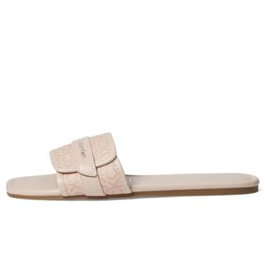 Imagem de Calvin Klein Sandália feminina Bonica Flat, Logotipo rosa claro, 40