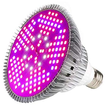 Imagem de 100W Led Grow Light Bulb Full Spectrum,Plant Light Bulb with 150 LEDs for Indoor Plants,E26/E27 Socket,Grow Lamp for Hydroponic Indoor Garden Greenhouse Succulent Veg Flower