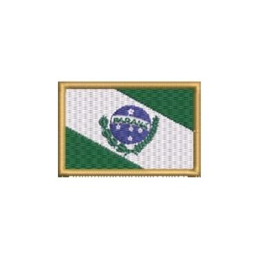 Imagem de BE0174-011 Bandeira Paraná Patch Bordado 5,7×3,8cm (D-Arquivo Matriz para bordar.)