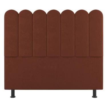 Imagem de Cabeceira Cama Box Casal Queen Size Lana 160cm Suede Terracota - Abmaza