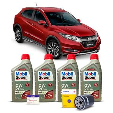 Imagem de Kit Troca de Oleo 0w20 e Filtro Honda HRV 1.5 1.8 2015 até 2023