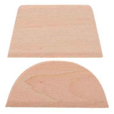 Imagem de 2 Unidades Mini Pizza Espátula Liquidificador Raspador De Pão Fatiador De Pizza Raspador De Massa Cortador De Manteiga Fatiador De Pão De Madeira Cortador De Macarrão Farinha