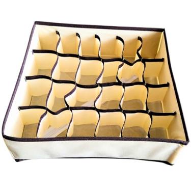 Imagem de Organizador de Gaveta 24 Compartimentos Colméia Para Peças Íntimas Várias Divisórias Para Acessórios Otimiza Espaço Cueca Meia Luva Calcinha Acessório Gravata Roupinha Bebê Neném Baby
