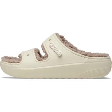 Imagem de CROCS Classic Cozzzy Sandal - Bone/Mushroom - M10W12 , 207446-2YC-M10W12, Unisex Adult , Bone/Mushroom , M10W12