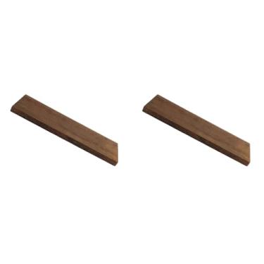 Imagem de 2 Pçs Rack de Exibição de Parede Rack de Armazenamento de Madeira Marrom para Casa Sala de Estar, Simples e Generoso, 30x14x2cm