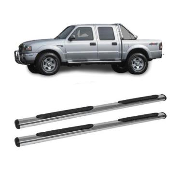 Imagem de Estribo Ranger 2008 2009 2010 2011 2012 Cabine Dupla Cromado - CCF